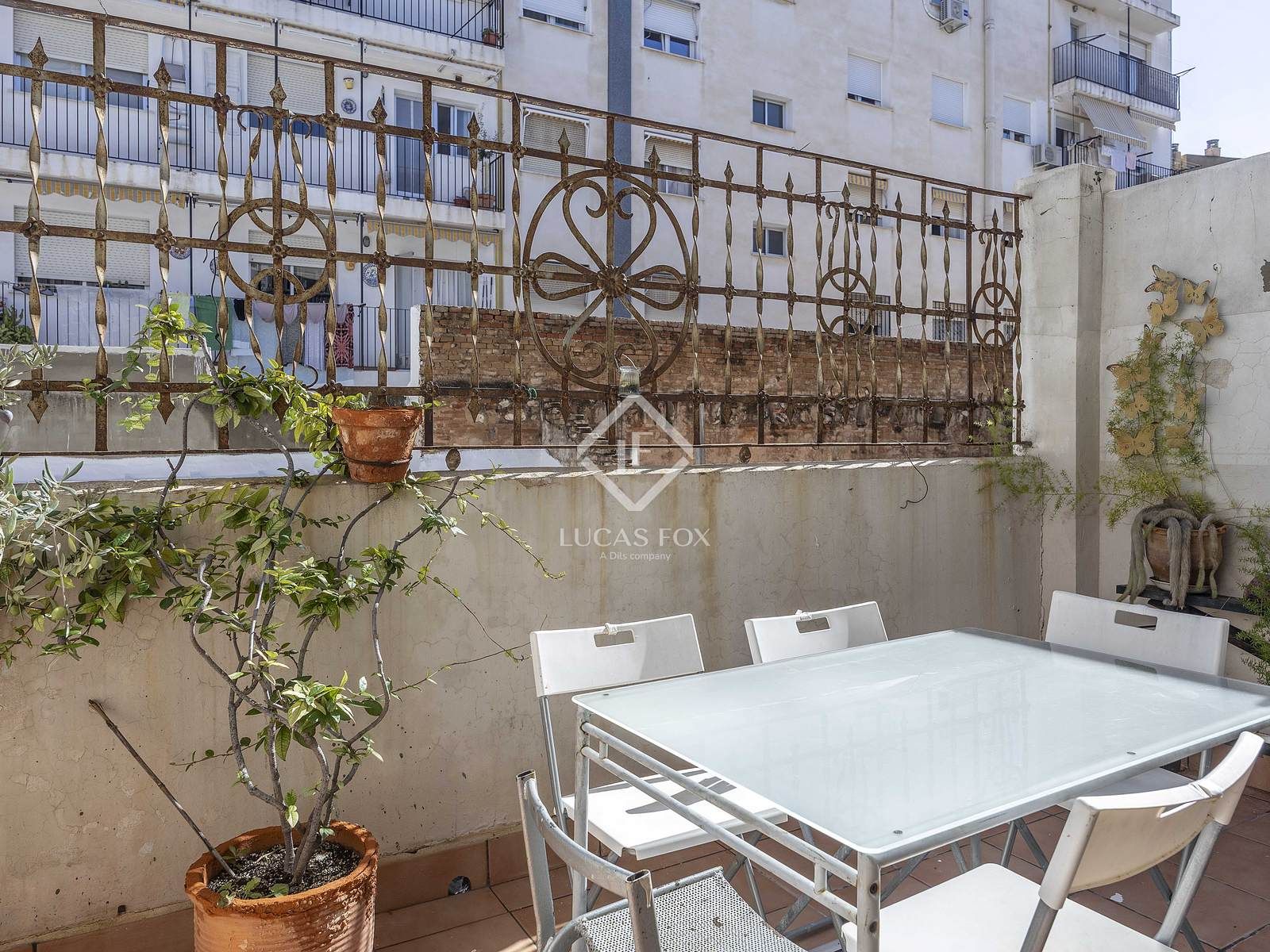 Terrace of Flat for sale in  Valencia Capital  with Air Conditioner, Heating and Parquet flooring