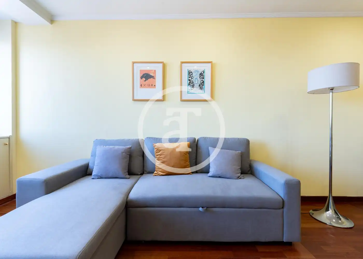 Wohnzimmer von Wohnung zur Miete in Madrid mit Klimaanlage, Heizung und Möbliert