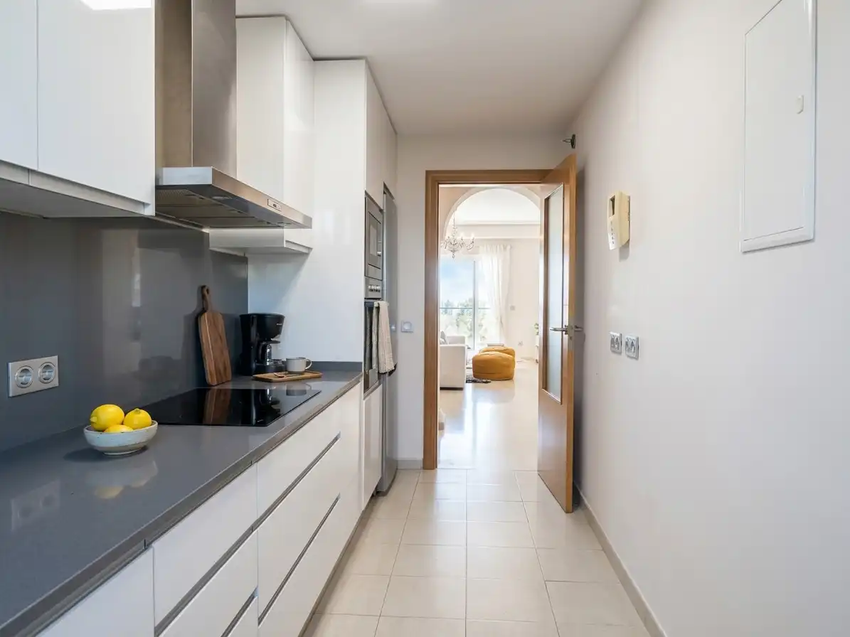 Cocina de Apartamento en venta en Manilva con Aire acondicionado, Calefacción y Terraza
