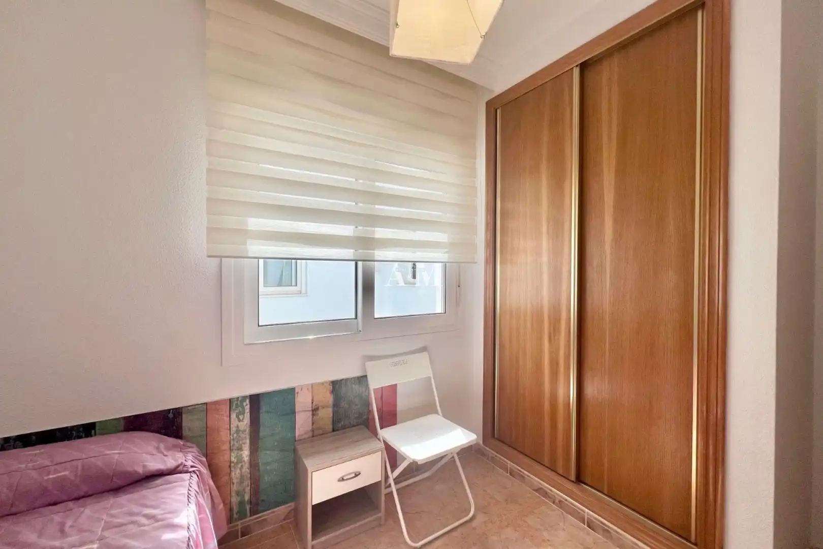 Schlafzimmer von Wohnung zur Miete in San Pedro del Pinatar mit Klimaanlage, Heizung und Terrasse