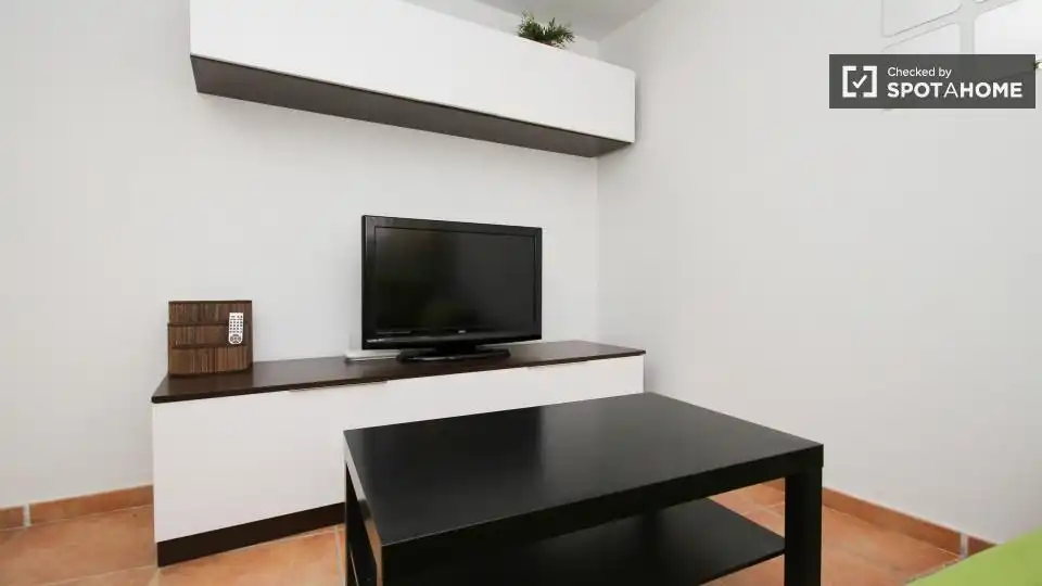 Living room of Flat for share in Granada  with Air Conditioner, Heating and Furnished