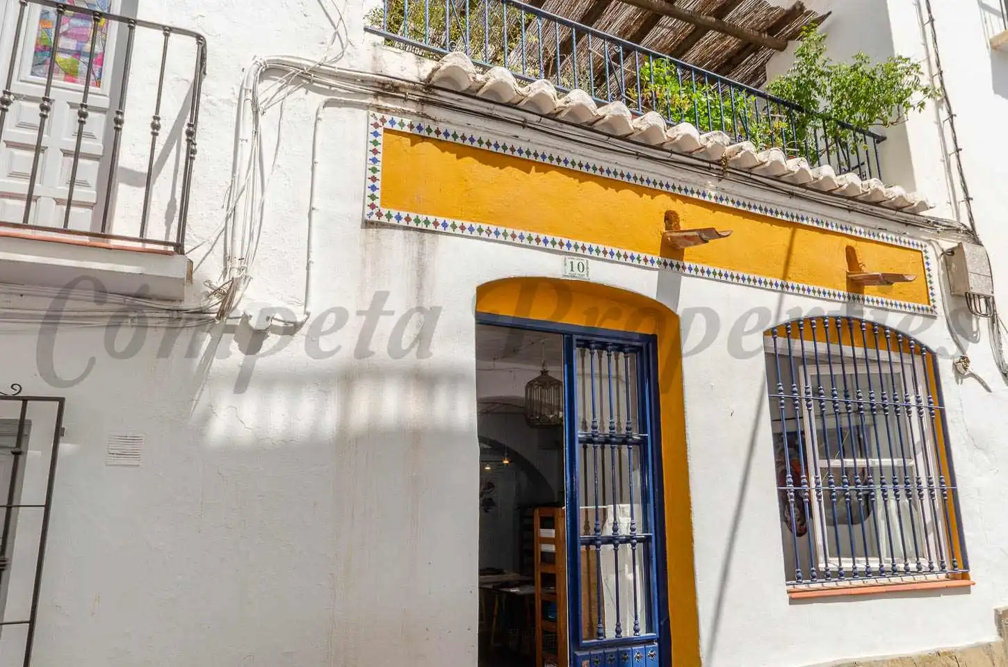 Vista exterior de Casa adosada en venta en Cómpeta con Terraza