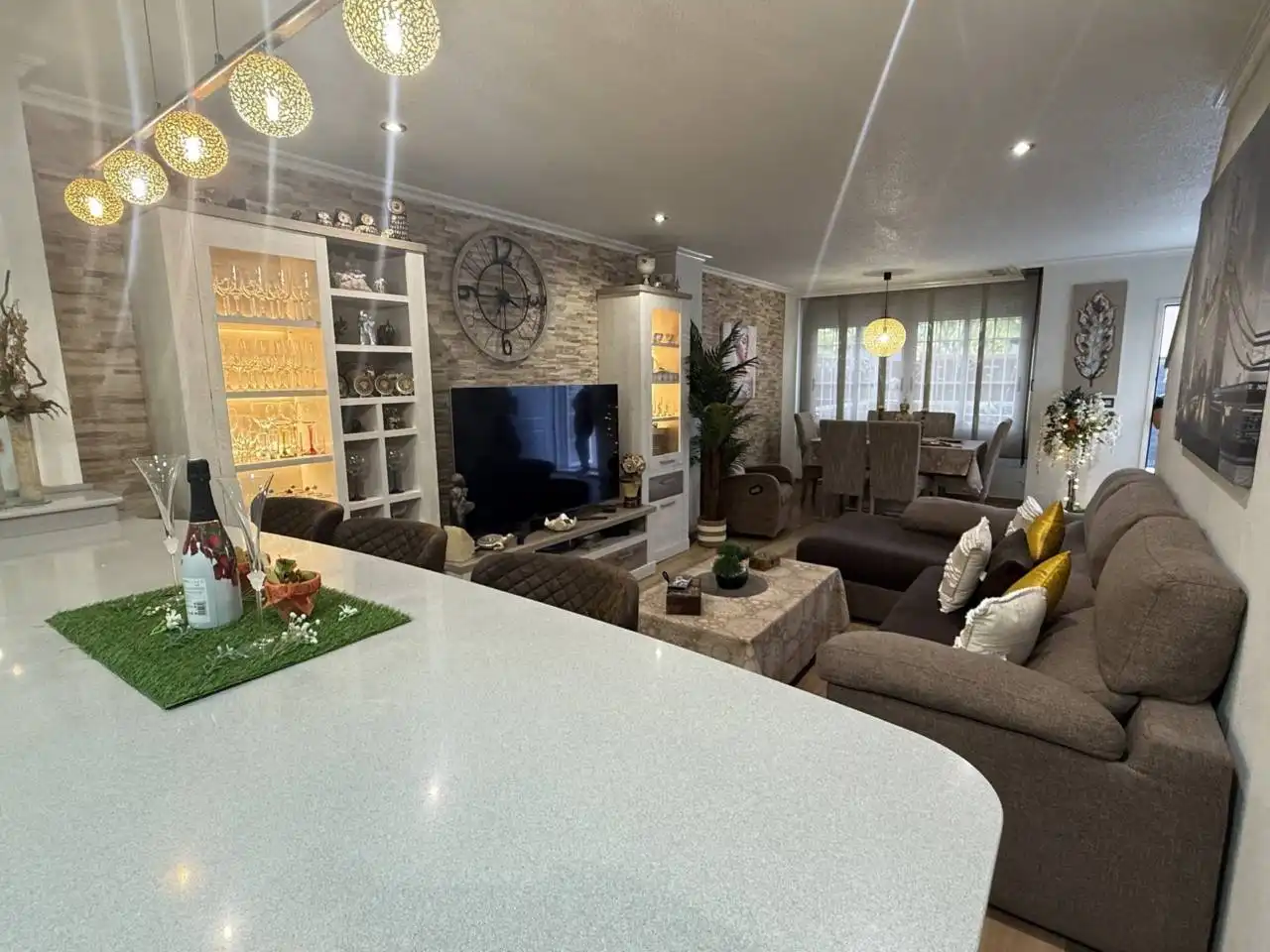 Sala de estar de Dúplex en venta en Elche / Elx con Aire acondicionado, Terraza y Trastero