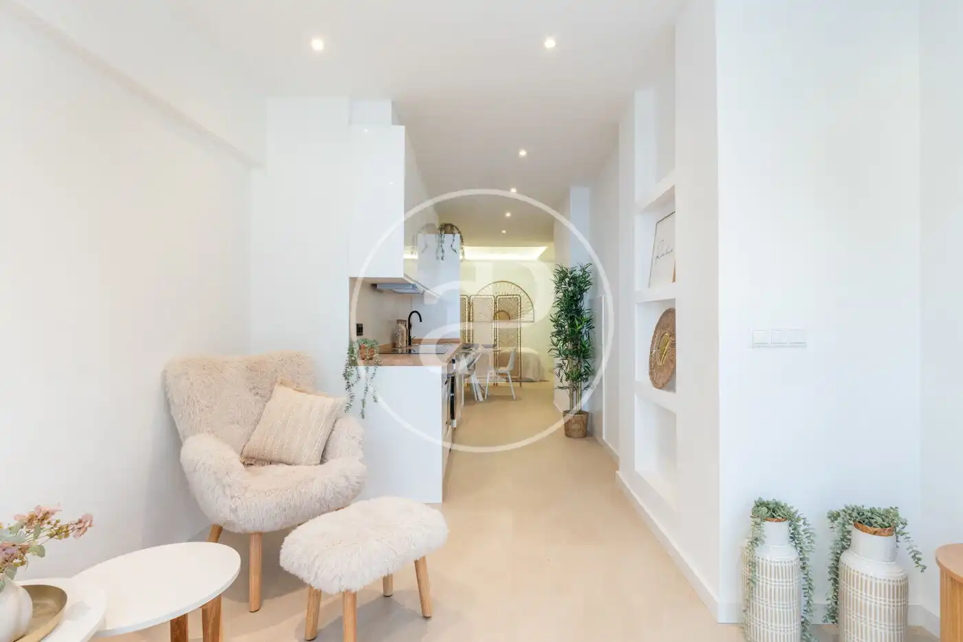 Living room of Flat for sale in Valencia  with Air Conditioner, Heating and Furnished