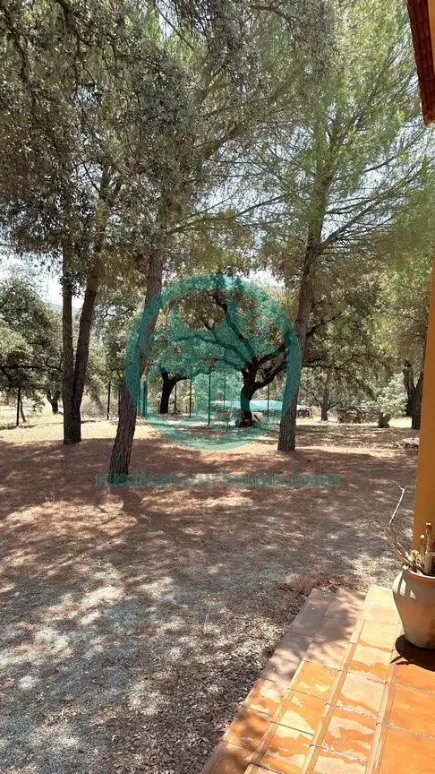 Garten von Country house zur Miete in Cáceres mit Schwimmbad, Möbliert und Ofen