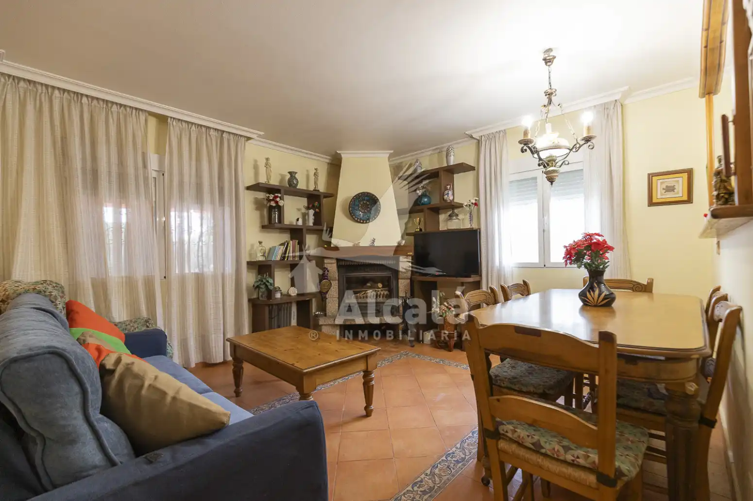Wohnzimmer von Haus oder Chalet zum Verkauf in El Molar (Madrid) mit Schwimmbad