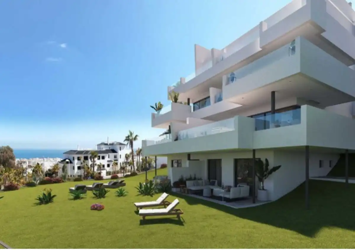 Jardín de Planta baja en venta en Estepona con Aire acondicionado, Jardín privado y Terraza