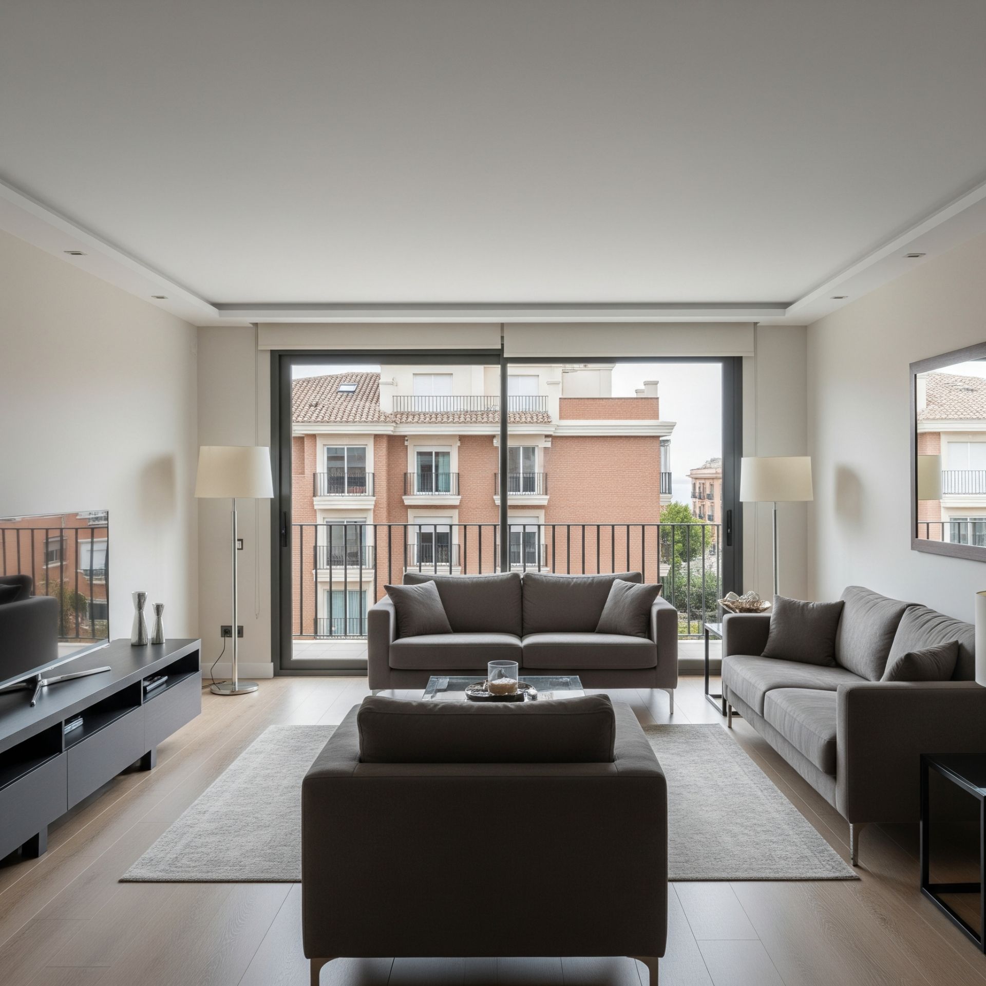 Living room of Flat for sale in Terrassa  with Air Conditioner, Heating and Oven