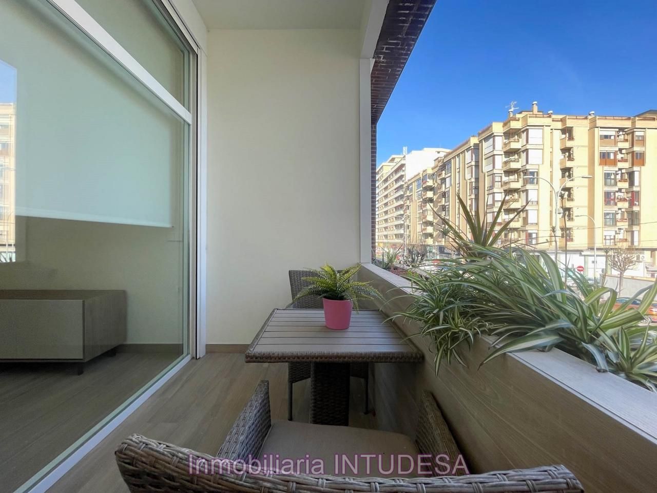 Terrace of Flat for sale in Tudela  with Heating, Terrace and Furnished