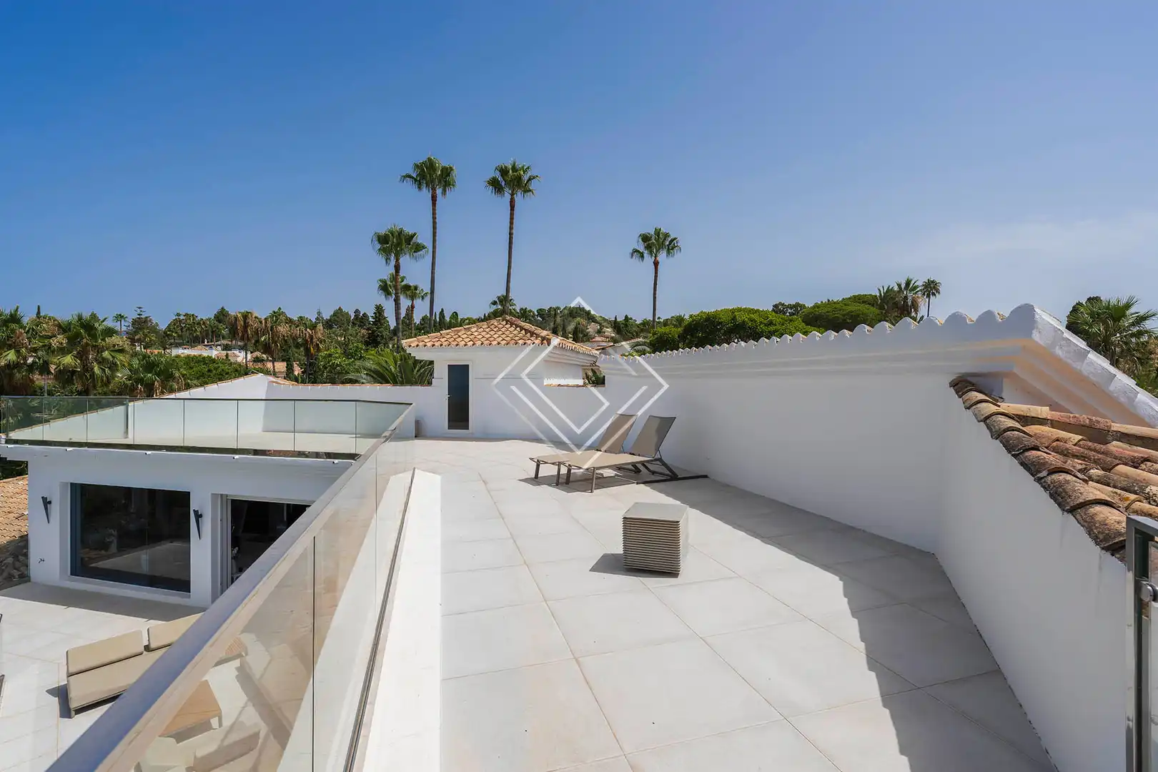 Terraza de Casa o chalet de alquiler en Marbella con Aire acondicionado, Calefacción y Jardín privado