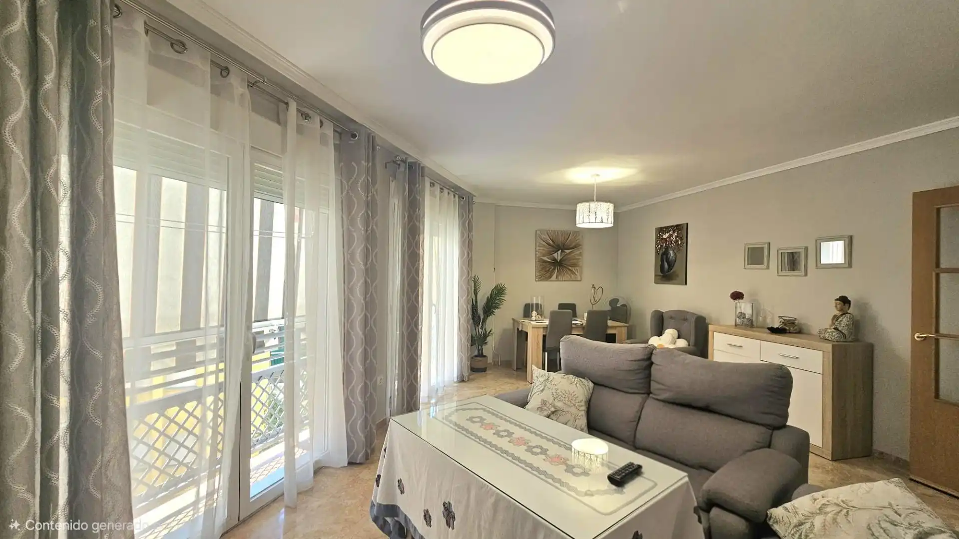 Sala d'estar de Pis en venda en Fuengirola amb Aire condicionat, Terrassa i Moblat