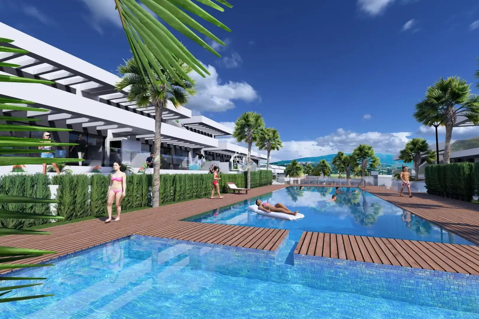 Piscina de Apartamento en venta en Algorfa con Aire acondicionado, Parquet y Terraza