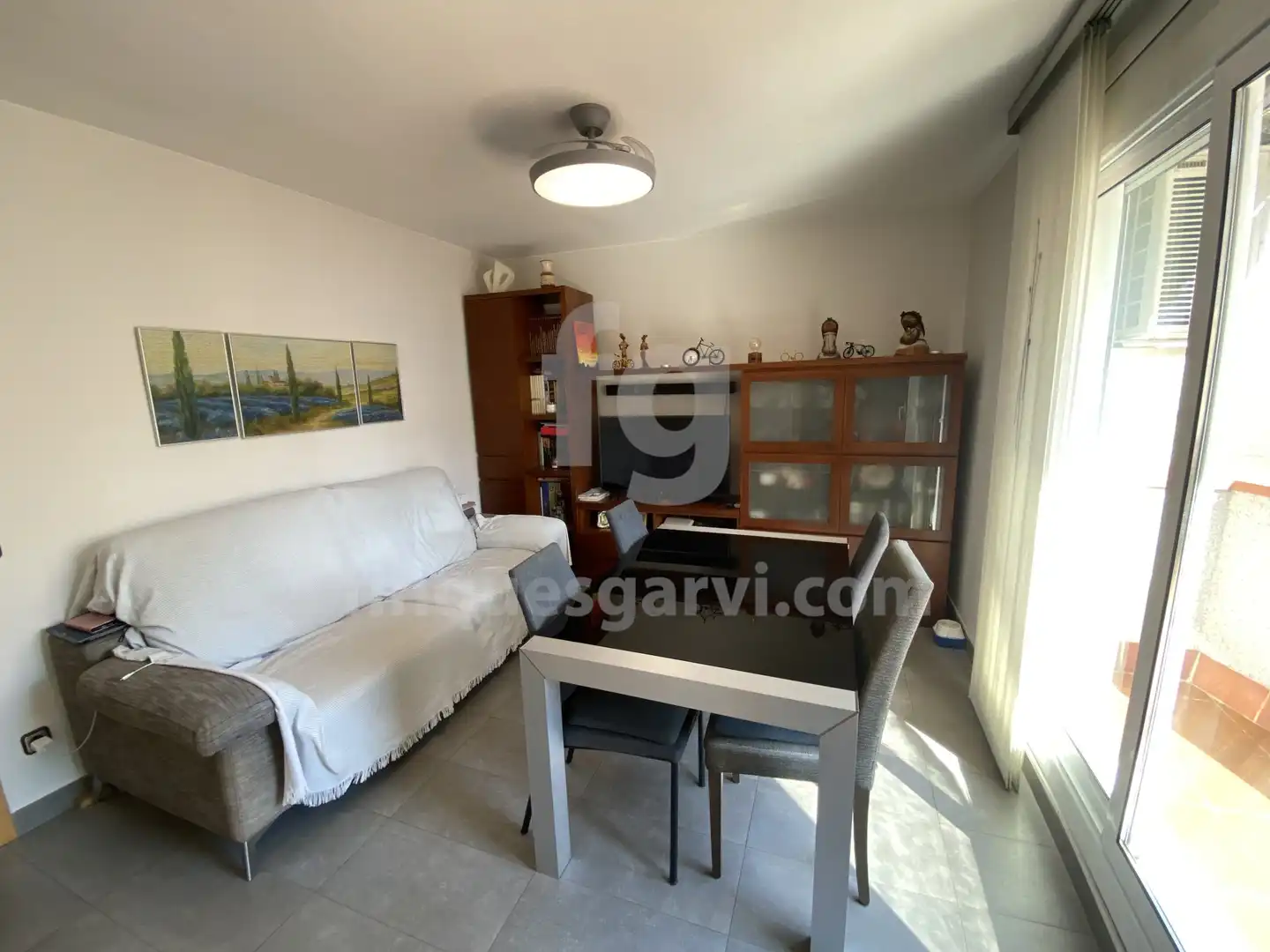 Sala d'estar de Àtic en venda en L'Hospitalet de Llobregat amb Aire condicionat, Calefacció i Terrassa