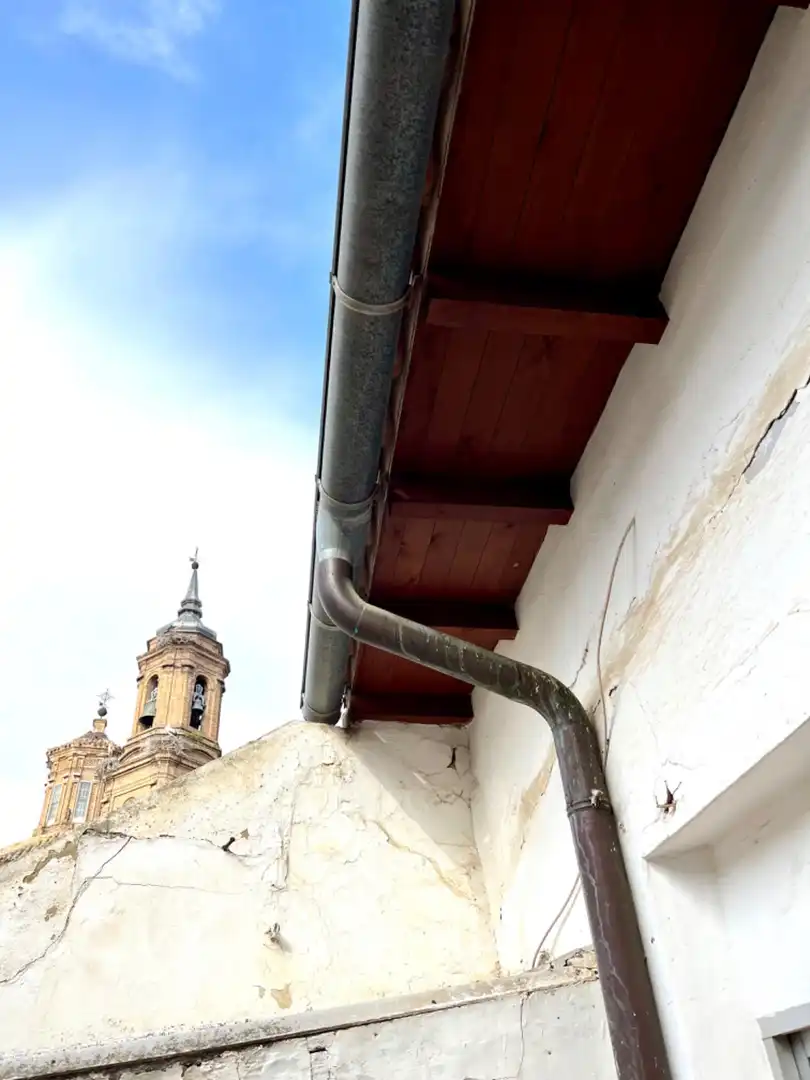 Exterior view of Flat for sale in Tudela  with Heating, Terrace and Storage room