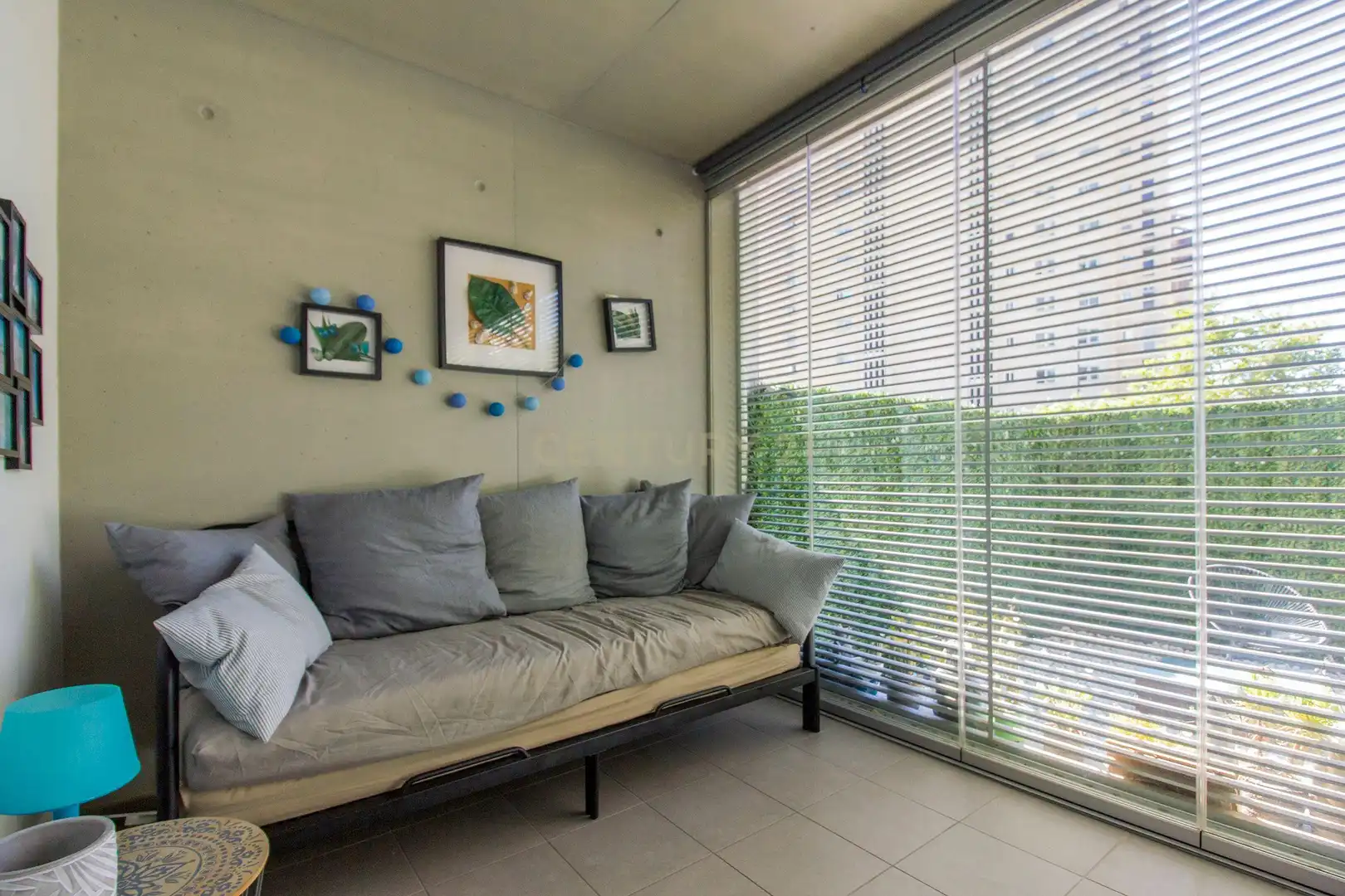 Terraza de Apartamento de alquiler en Calpe / Calp con Aire acondicionado, Jardín privado y Amueblado