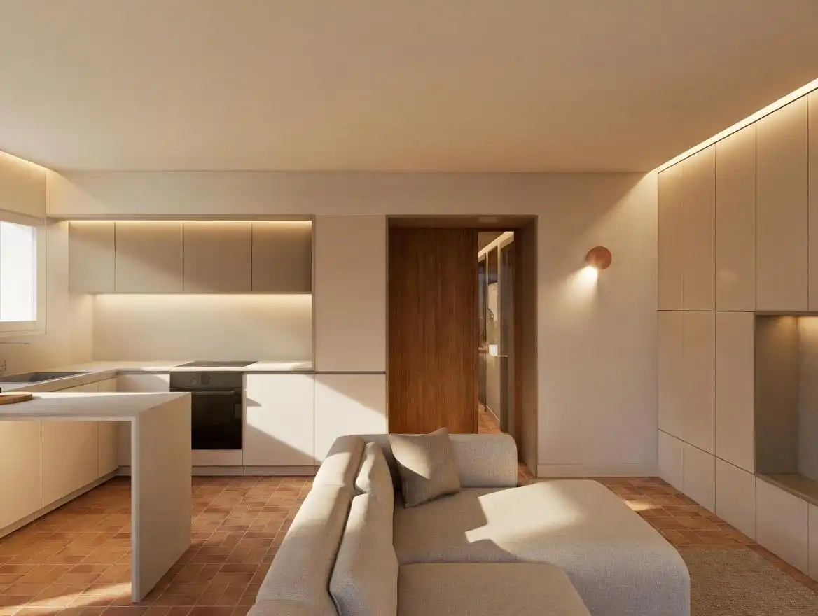 Sala de estar de Casa o chalet en venta en Castellví de la Marca con Calefacción, Parquet y Terraza