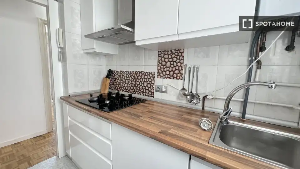 Kitchen of Flat for rent in Madrid  with Air Conditioner, Heating and Furnished