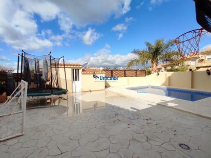 Swimming pool of Single-family semi-detached for sale in Málaga Capital  with Air Conditioner, Heating and Private garden