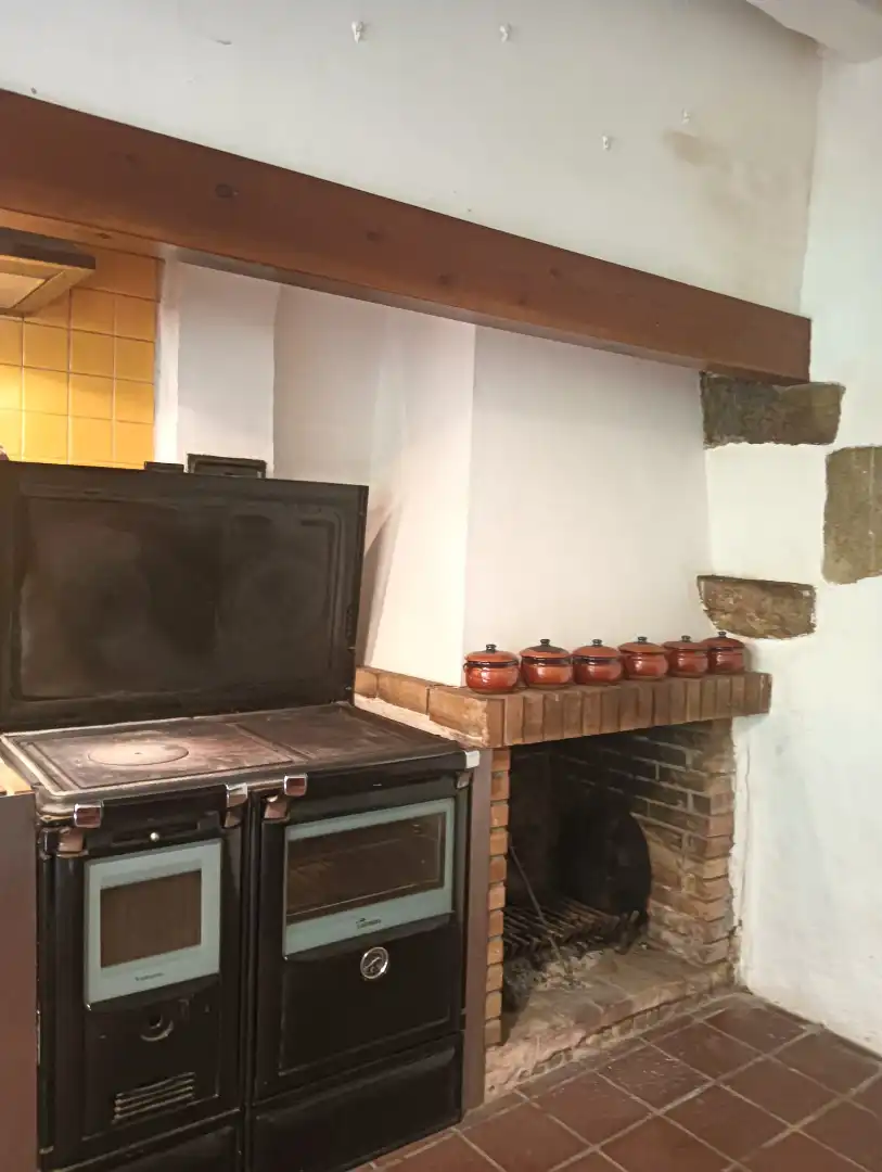 Cocina de Finca rústica en venta en Vallgorguina con Calefacción, Jardín privado y Horno
