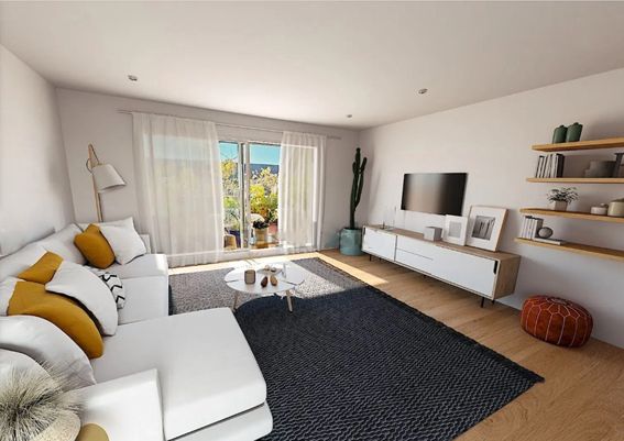 Sala d'estar de Dúplex en venda en Esplugues de Llobregat amb Calefacció, Parquet i Terrassa
