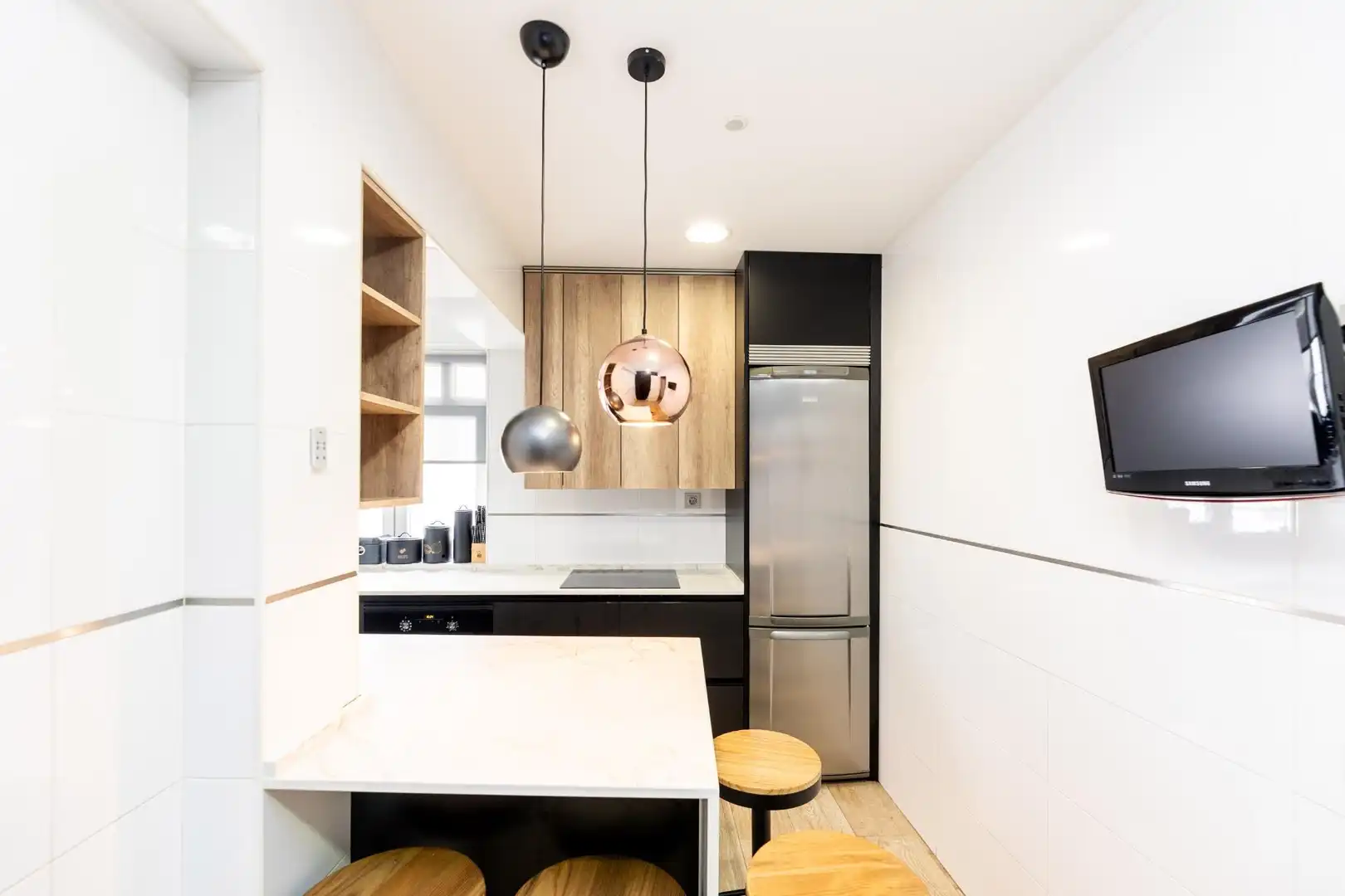 Kitchen of Flat for sale in Madrid  with Air Conditioner, Heating and Terrace