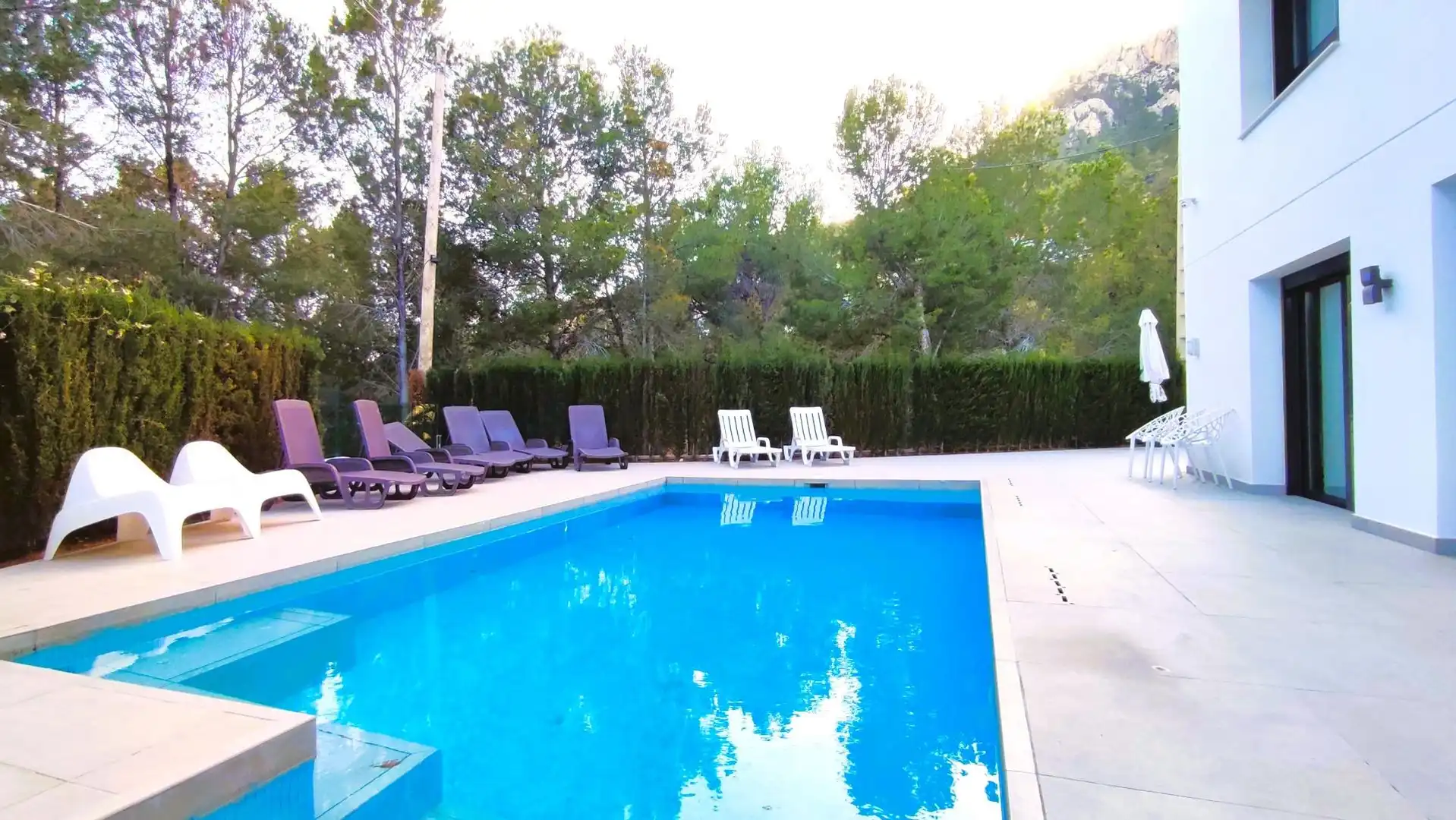 Piscina de Casa o xalet en venda en Calpe / Calp amb Aire condicionat, Jardí privat i Terrassa