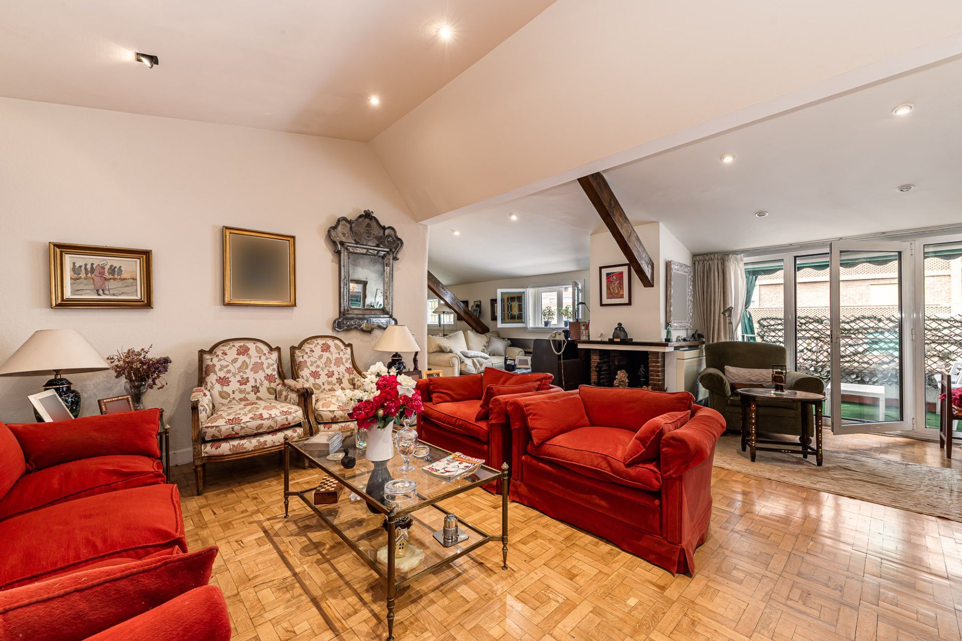 Sala d'estar de Àtic en venda en  Madrid Capital amb Aire condicionat, Calefacció i Terrassa