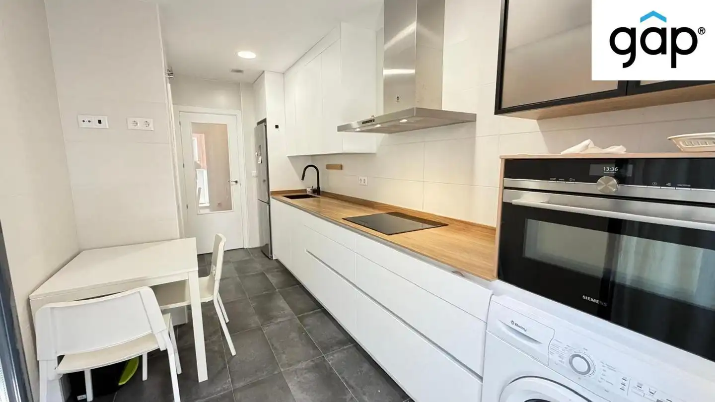 Kitchen of Flat for sale in Cuenca  with Heating, Swimming Pool and Furnished