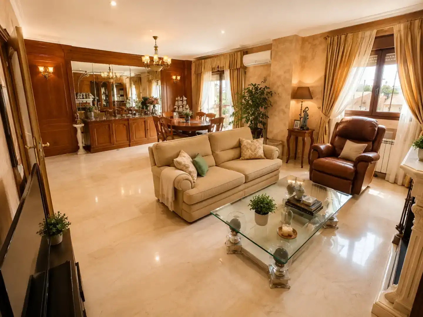 Sala de estar de Casa o chalet en venta en Móstoles con Aire acondicionado