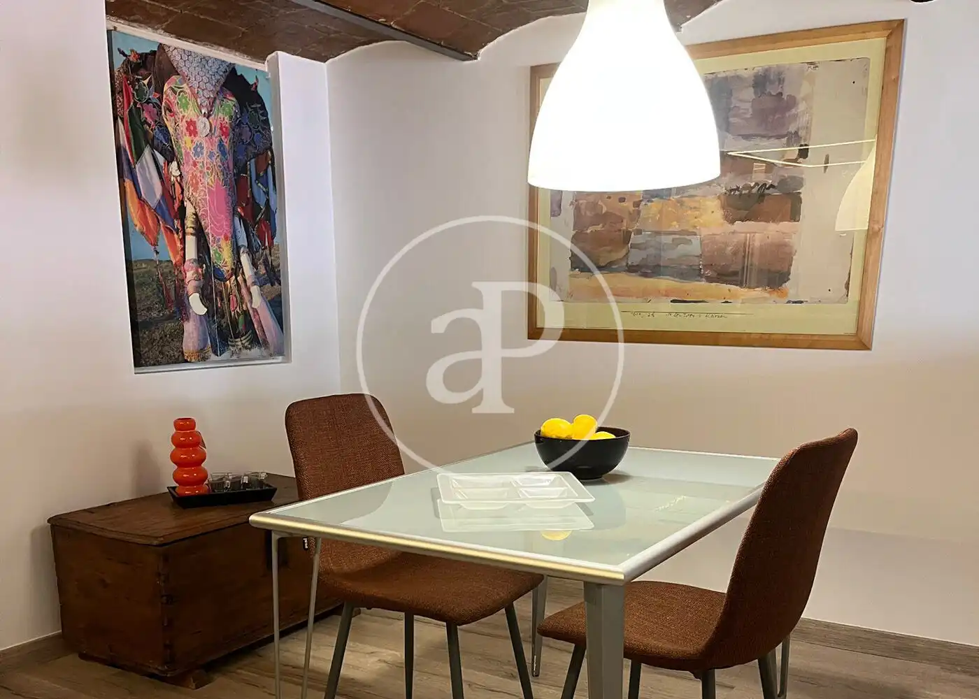 Menjador de Loft de lloguer en Barcelona amb Aire condicionat, Moblat i Balcó