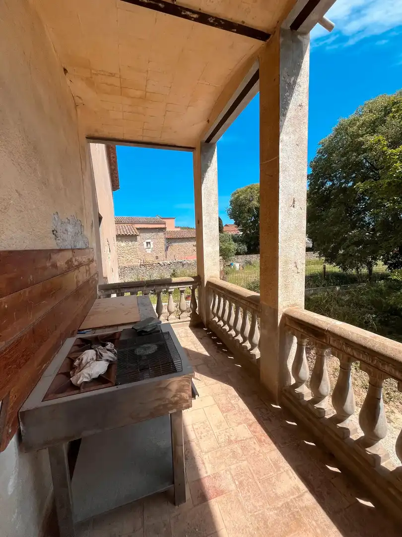 Terrace of Country homes for sale in Flaçà  with Private garden, Terrace and Alarm
