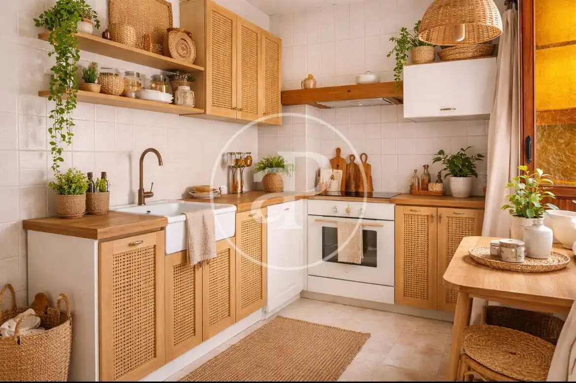 Kitchen of Flat for sale in Valencia  with Heating, Terrace and Balcony
