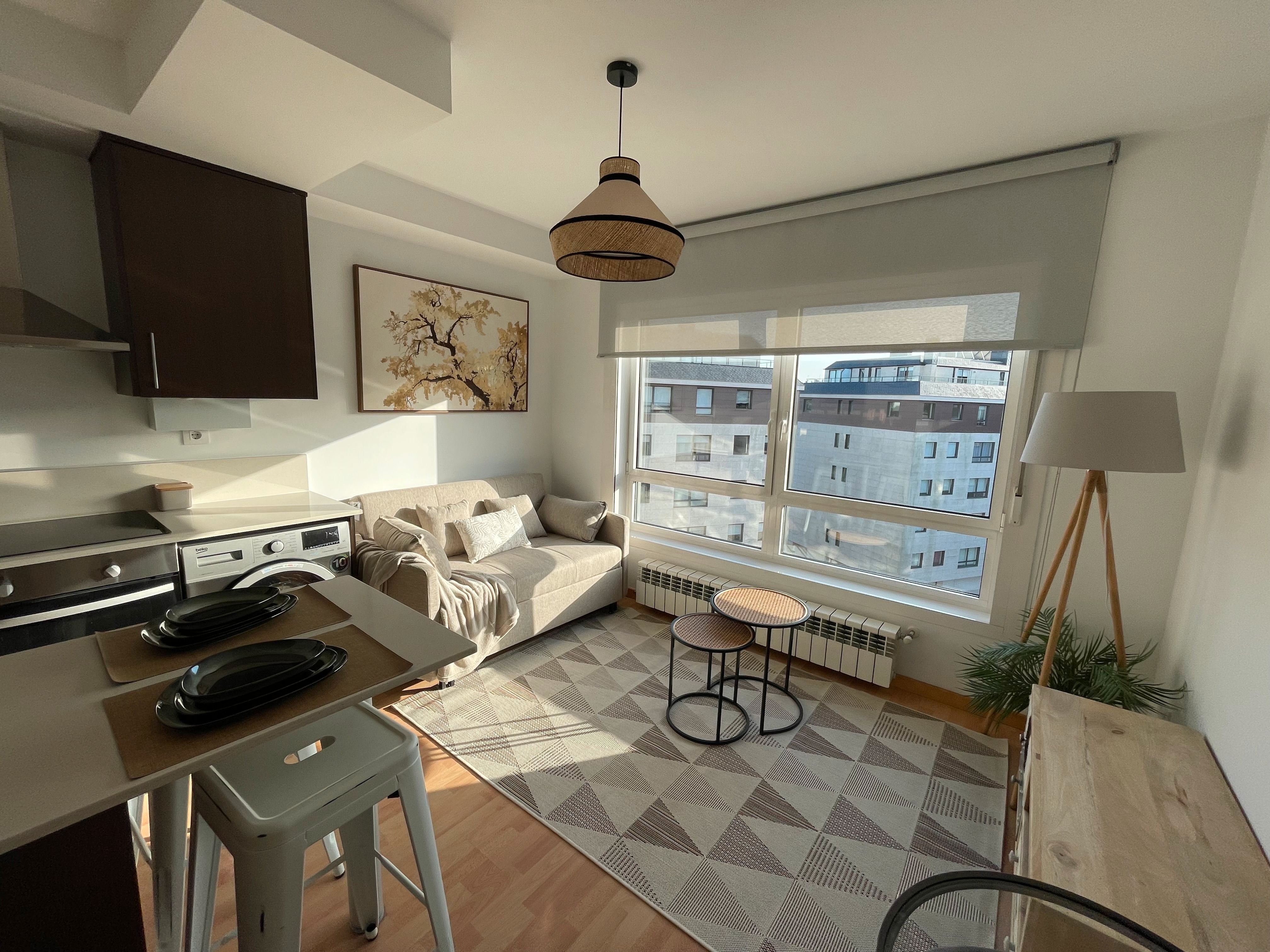 Sala de estar de Apartamento de alquiler en Narón con Calefacción, Trastero y Amueblado