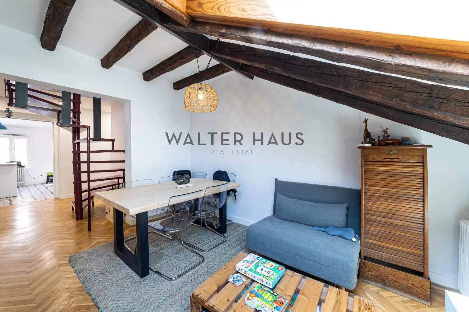 Sala de estar de Dúplex en venta en Madrid con Aire acondicionado, Calefacción y Horno