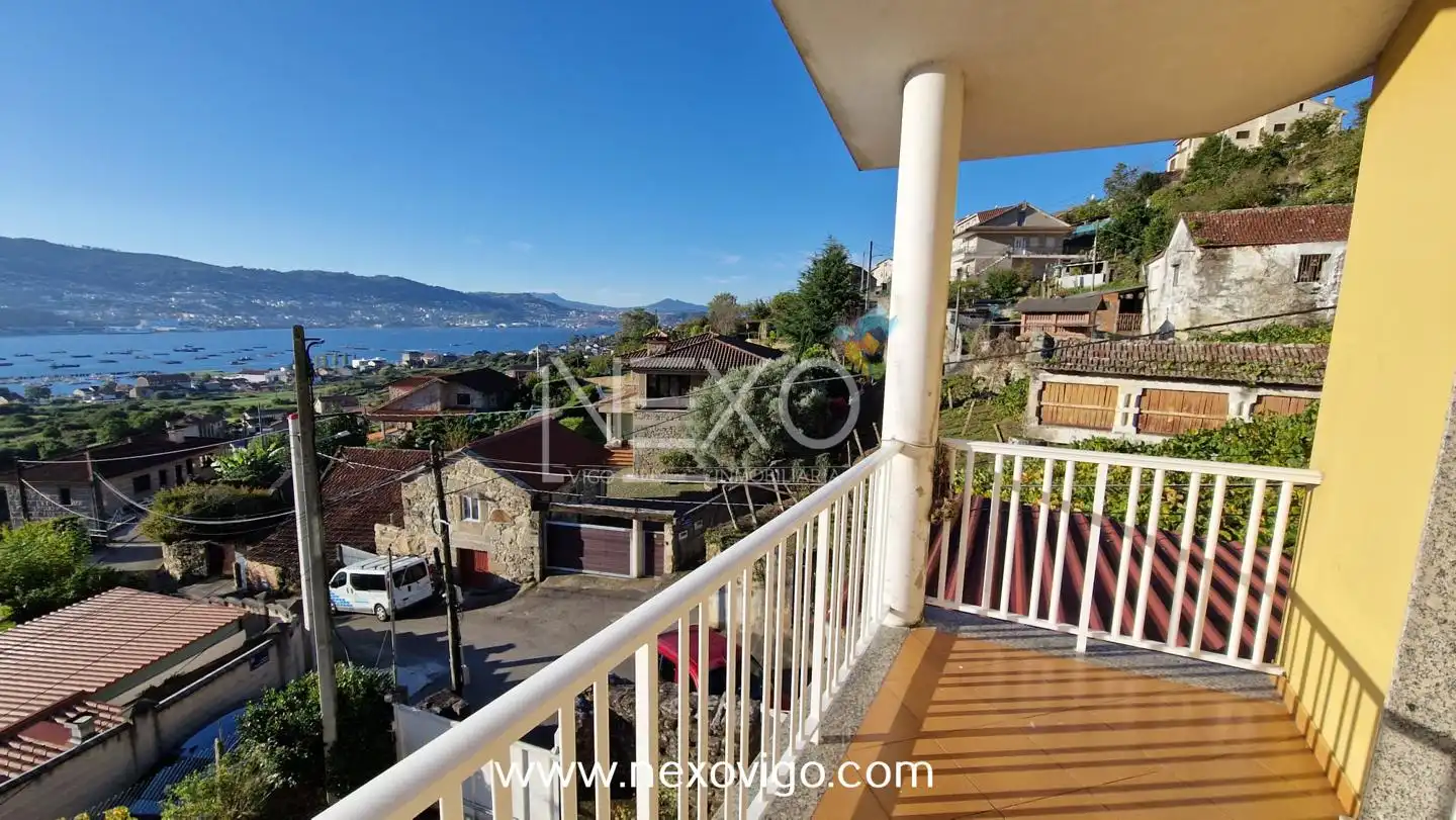 Vista exterior de Casa o chalet en venta en Moaña con Jardín privado, Terraza y Trastero