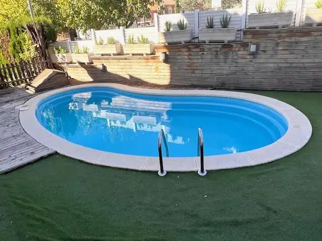 Piscina de Casa adosada en venta en La Palma de Cervelló con Calefacción, Jardín privado y Terraza