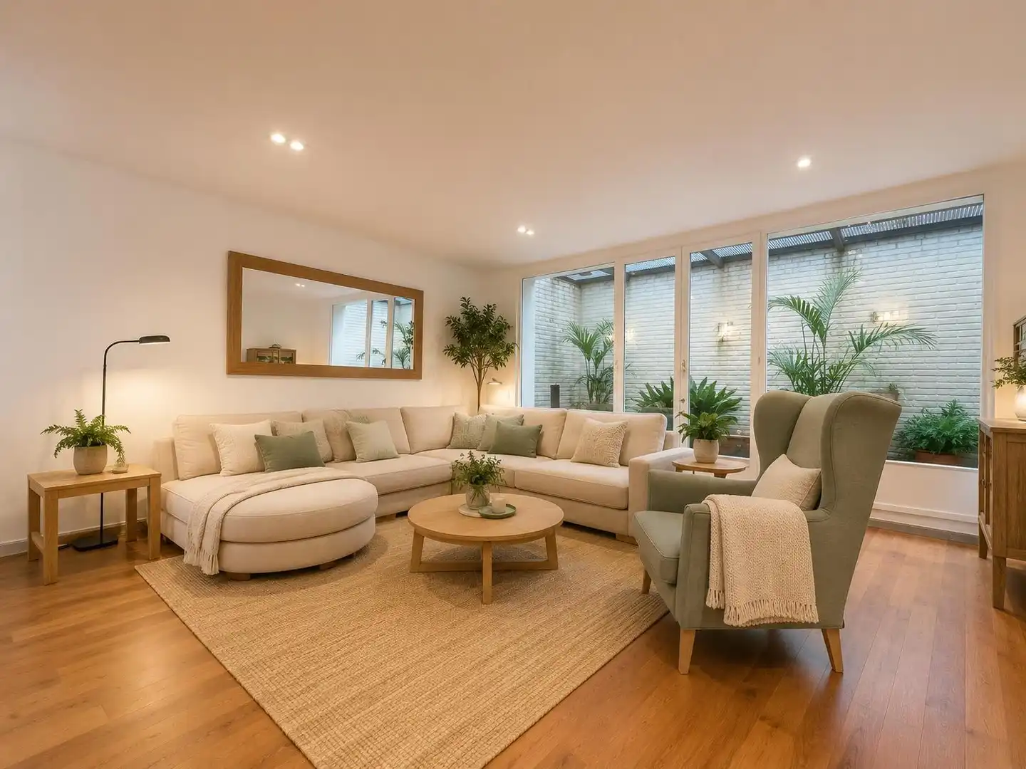 Sala de estar de Casa adosada en venta en Sant Cugat del Vallès con Calefacción, Jardín privado y Terraza