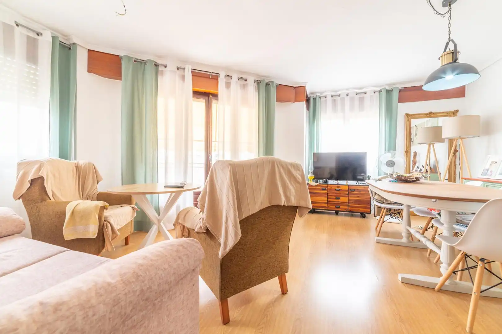 Living room of Flat for sale in San Javier  with Air Conditioner, Terrace and Furnished