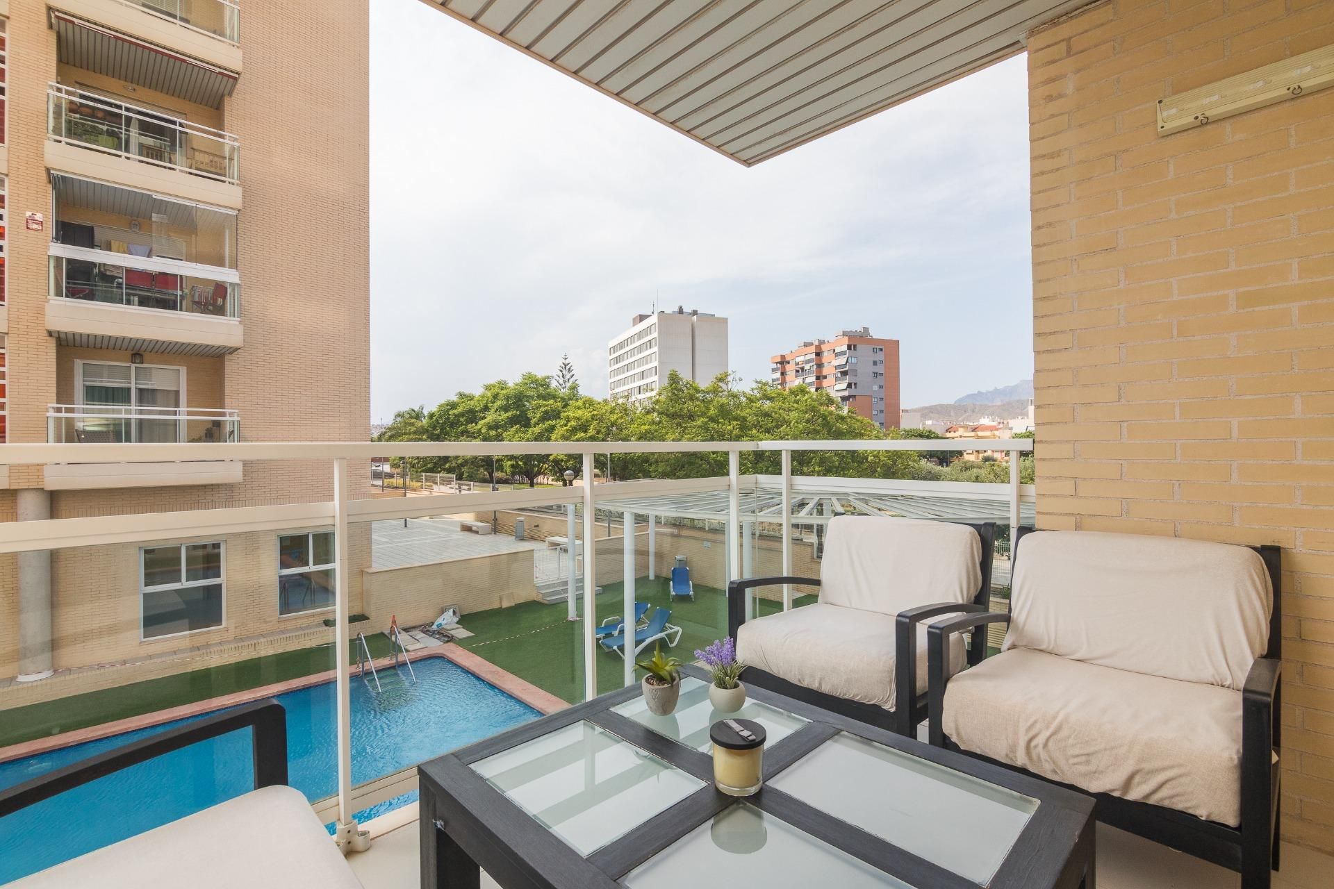 Terrace of Flat for sale in El Campello  with Air Conditioner, Heating and Terrace