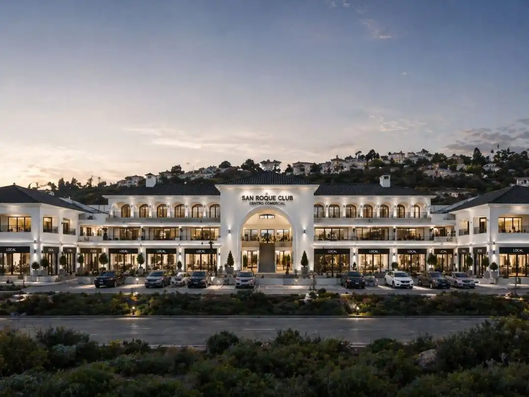 Vista exterior de Oficina de lloguer en Sotogrande amb Aire condicionat, Moblat i Balcó