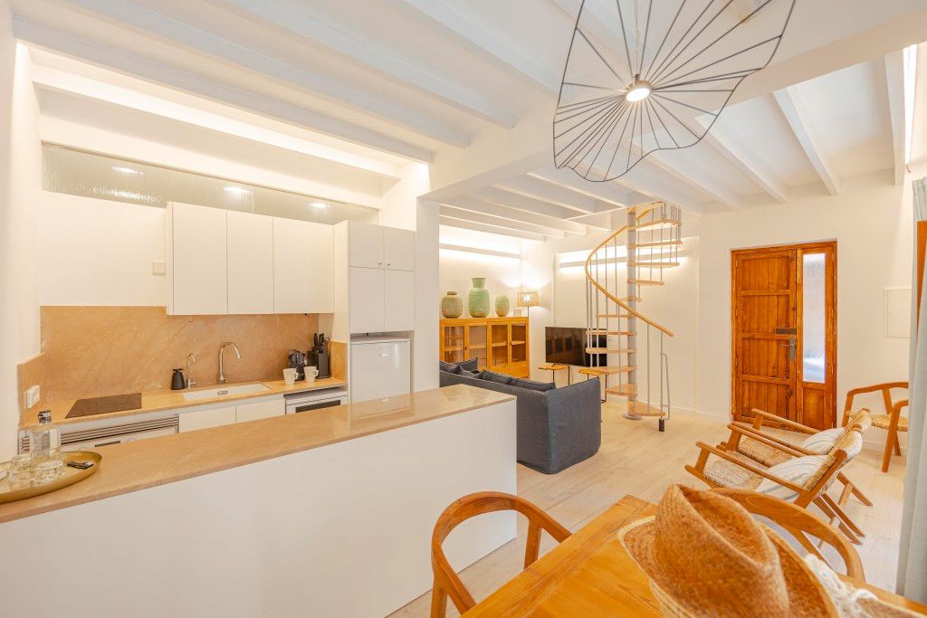 Living room of Duplex for sale in Pollença  with Air Conditioner and Furnished