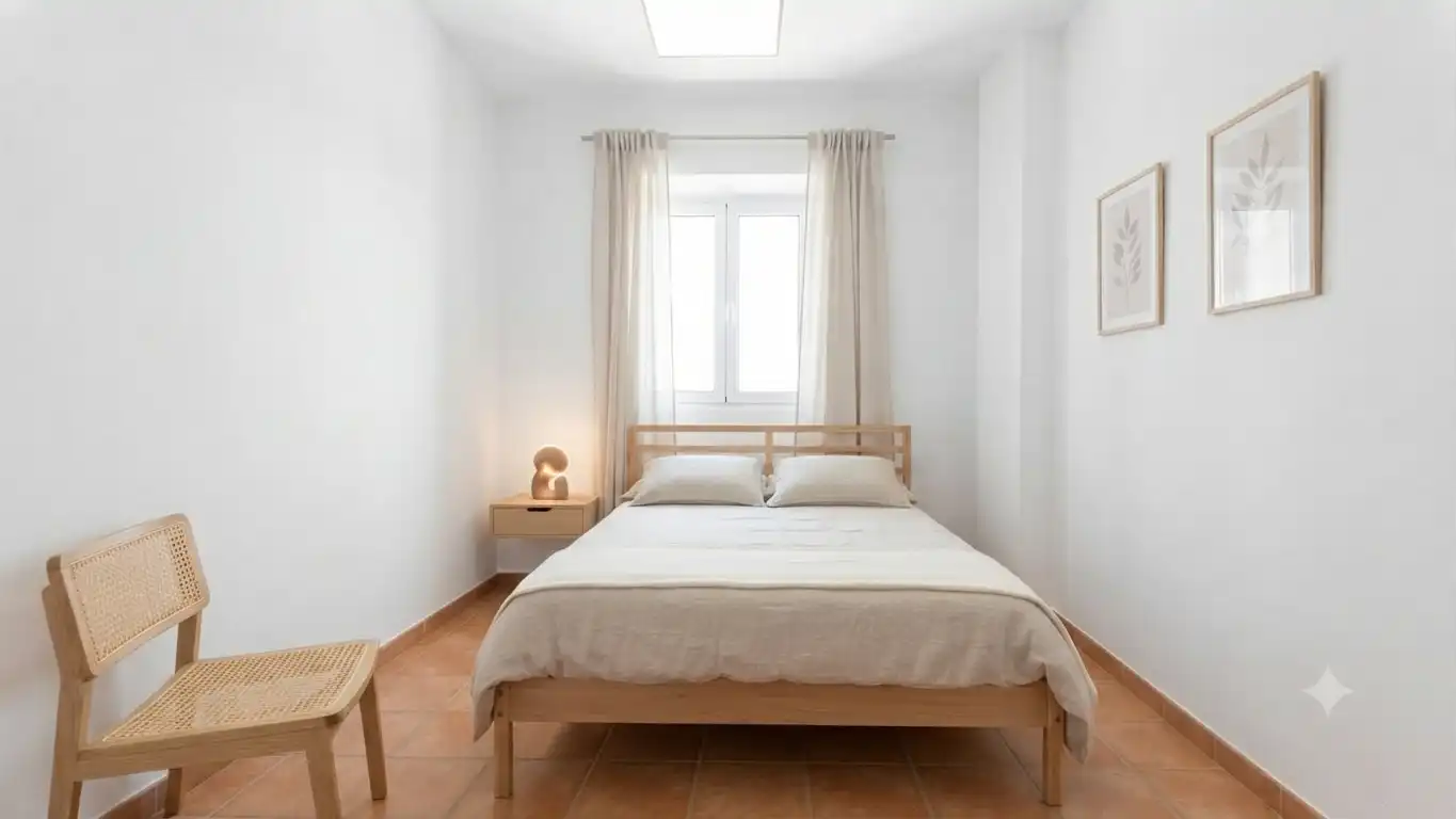 Schlafzimmer von Einfamilien-Reihenhaus zum Verkauf in Vélez de Benaudalla mit Privatgarten, Terrasse und Möbliert