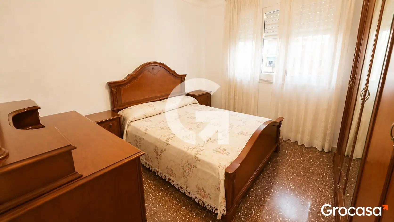 Bedroom of Flat for sale in L'Hospitalet de Llobregat  with Air Conditioner and Balcony