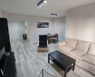 Sala d'estar de Pis de lloguer en  Madrid Capital amb Aire condicionat, Terrassa i Moblat