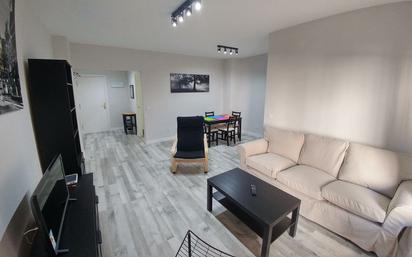 Living room of Flat to rent in  Madrid Capital  with Air Conditioner, Terrace and Furnished