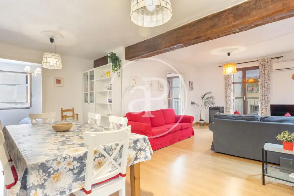 Living room of Flat for rent in Valencia  with Air Conditioner, Heating and Terrace