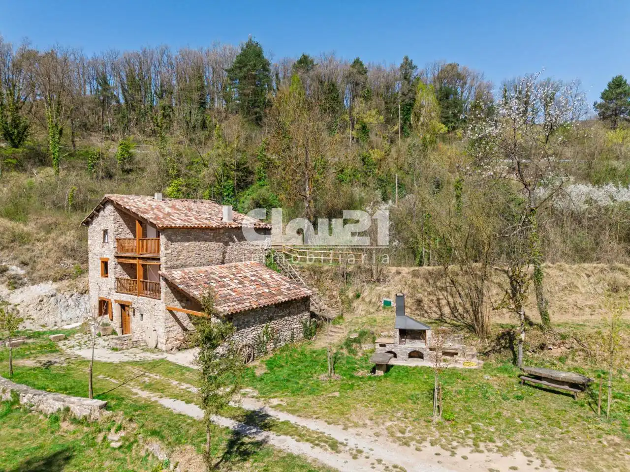 Vista exterior de Finca rústica en venta en Borredà con Jardín privado y Amueblado