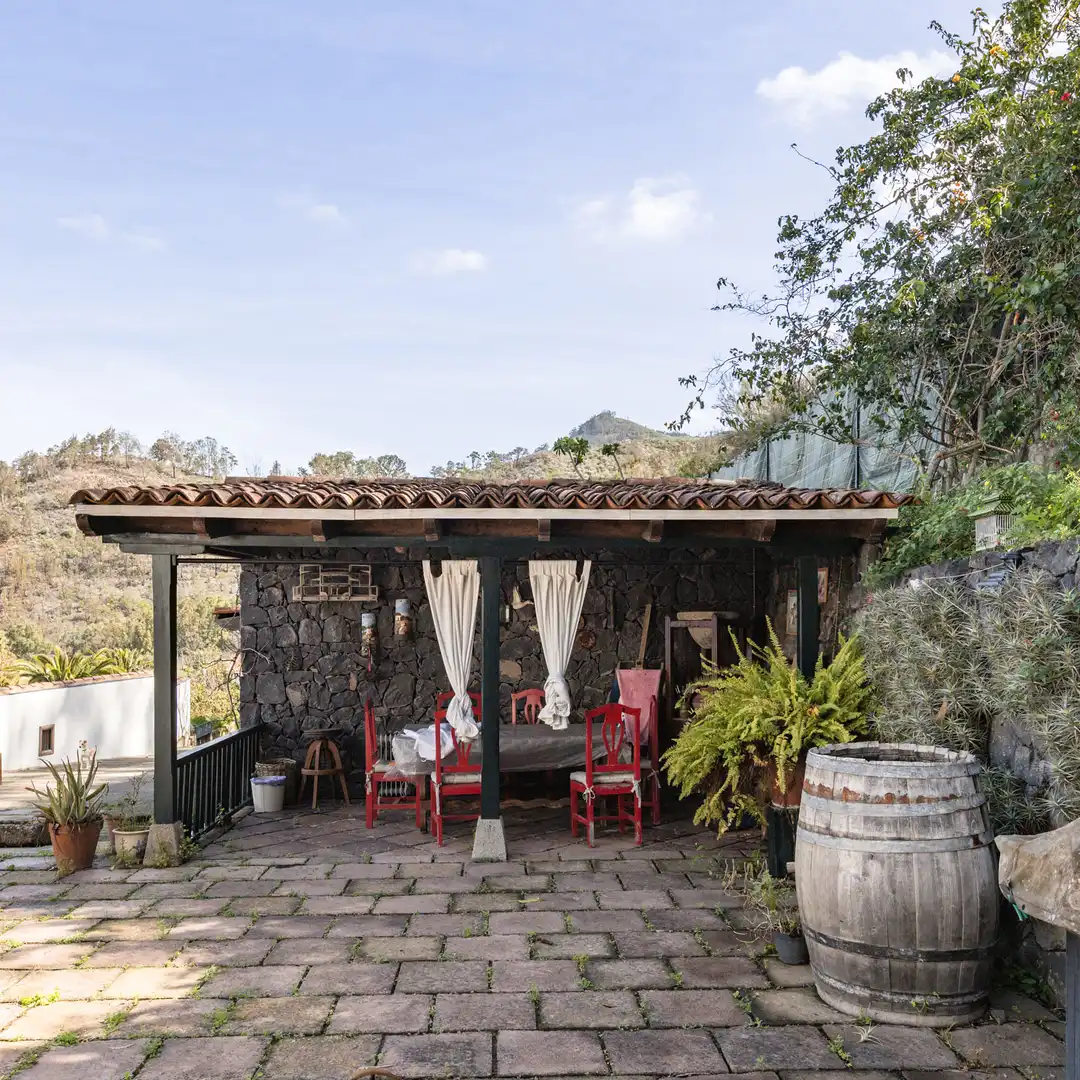 Terraza de Finca rústica en venta en Tegueste con Jardín privado, Terraza y Horno
