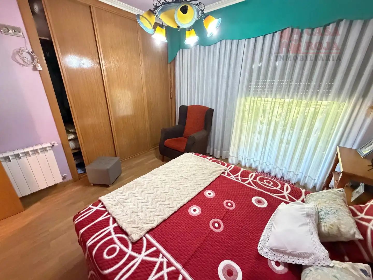 Bedroom of Detached homes for sale in Moaña  with Heating, Parquet flooring and Terrace