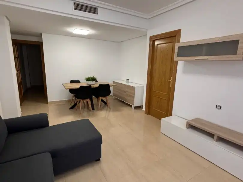 Sala d'estar de Pis de lloguer en  Murcia Capital amb Aire condicionat, Terrassa i Balcó